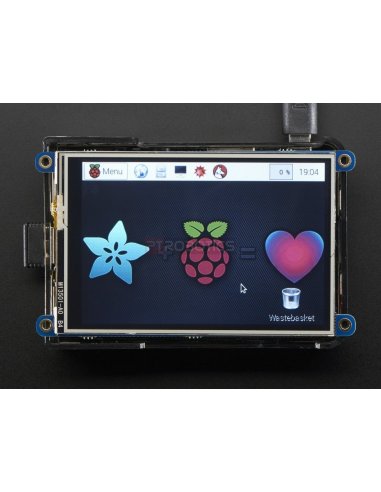 PiTFT Plus 480x320 3.5 TFT+Touchscreen for Raspberry Pi (Pi 2 and Model A+ / B+) | LCD Raspberry Pi