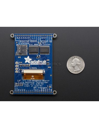 2.8" TFT LCD with Touchscreen Breakout Board w/MicroSD Socket - ILI9341 Adafruit