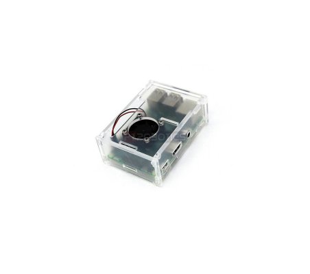 Transparent Acrylic Case+Cooling Fan for Raspberry Pi 3/2/B Itead
