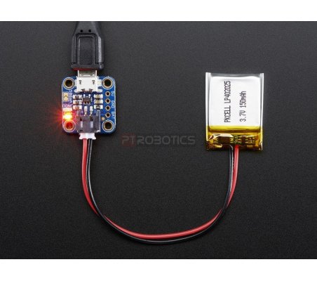 Adafruit Micro Lipo w/MicroUSB Jack - USB LiIon/LiPoly charger - v1 Adafruit