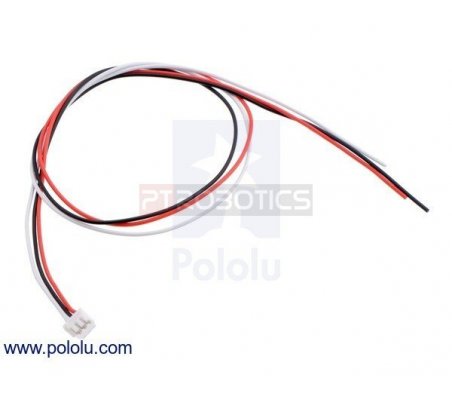 3-Pin Female JST ZH-Style Cable (30cm) for Sharp GP2Y0A51 Distance Sensors Pololu