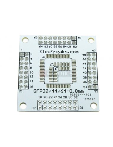 QFP32/44/64 to DIP Adapter 0.8mm pitch | PCB