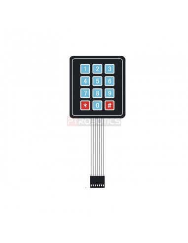 Sealed Membrane 3x4 button pad with sticker | Keypad Dil Reed