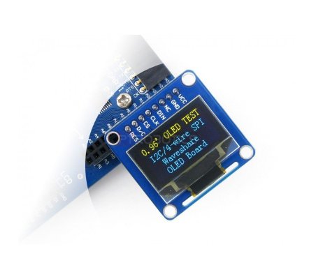 0.96inch OLED w/ SPI/I2C interfaces and vertical pinheader Waveshare