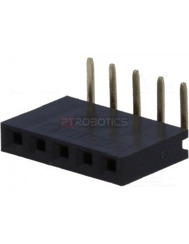 PCB Socket 5Pin 90º Single Row
