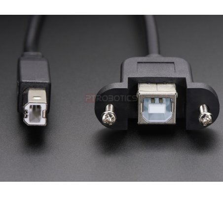 Panel Mount USB Cable - B Male to B Female Adafruit