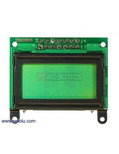8x2 Character LCD - Black Bezel (Parallel Interface) Pololu