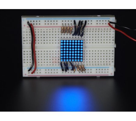 Miniature 8x8 Azul LED Matrix Adafruit