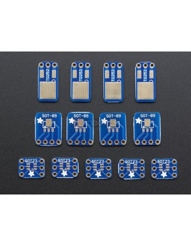 SMT Breakout PCB Set For SOT-23, SOT-89, SOT-223 and TO252 | PCB