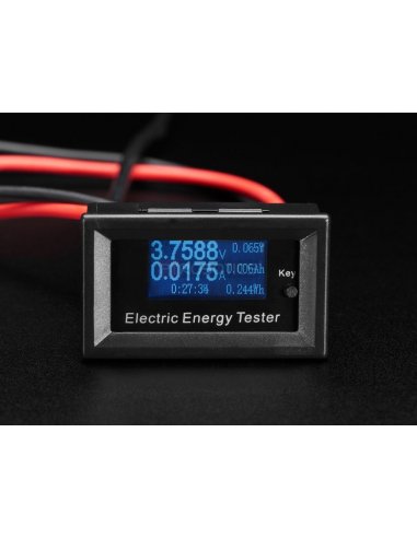 Mini Power Meter with Voltage, Current, Watts, mAh & mWh Display | Medidores de Painel