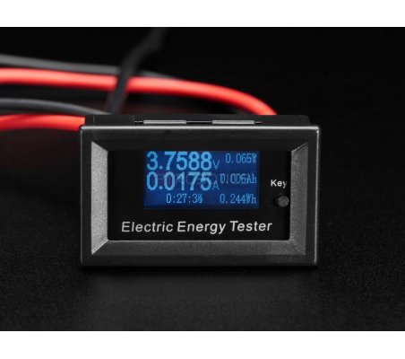 Mini Power Meter with Voltage, Current, Watts, mAh & mWh Display Adafruit