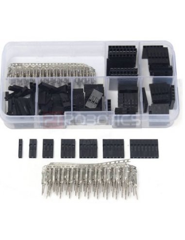 2.54mm Male Female Dupont Wire Jumper With Header Connector Housing Kit w/ Box - 310Pcs