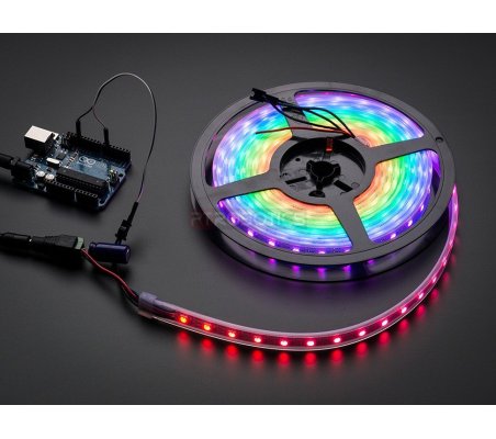 NeoPixel Digital RGB LED Strip - Black 60 LED - 1m - Black Adafruit