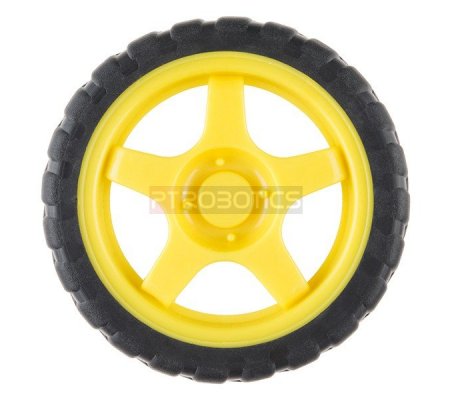 Wheel - 65mm (Rubber Tire, Pair) Sparkfun