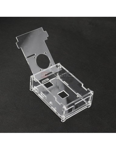 Acrylic Case w/ Fan opening for Raspberry Pi B+, 2 and 3