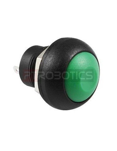 Push Button Domed Head Momentary 12mm - Verde | Push Button