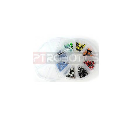Push Button 6x6x5mm 8 Color Set - 160pcs