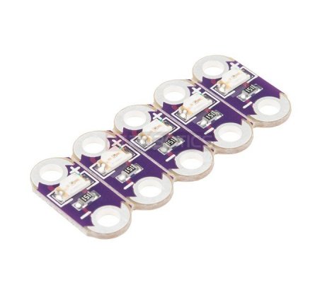 LilyPad LED Vermelho (5pcs) 5.5x12.5mm Sparkfun