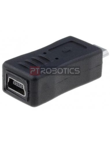 Micro USB B Male to Mini USB B Female Adapter | Ficha USB