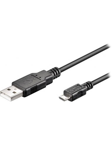 Cabo Micro USB 15cm - Black