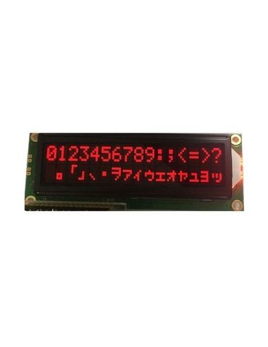 16x2 LCD Module - Vermelho on Black 5V | LCD Alfanumerico