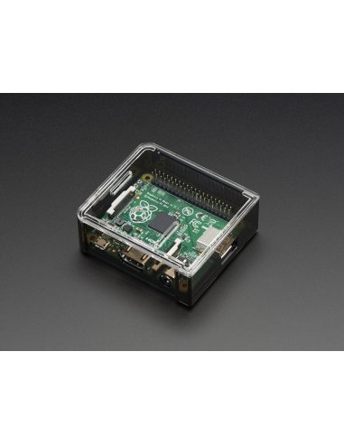 Adafruit Raspberry Pi A+ Case - Smoke Base w/ Clear Top | Caixas Raspberry pi