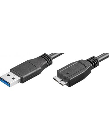 USB 3.0 Cable USB A Male to Micro USB B Male - 5mt | Cabos de Dados | Cabo HDMI | Cabo USB