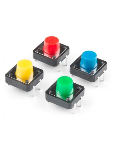 Tactile Button 12mm - Quadrado Verde