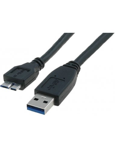 USB 3.0 Cable USB A Male to Micro USB B Male - 0.5m | Cabos de Dados | Cabo HDMI | Cabo USB