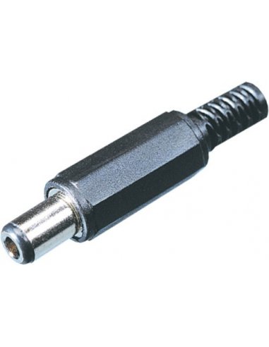 Plug 2.1mm Black Long for cable