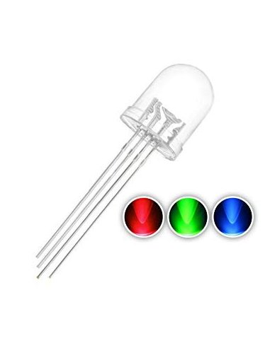 LED 10mm - RGB Clear Common Cathode