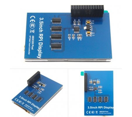 3.5 Inch 480x320 TFT Display w/ Touchscreen for Raspberry Pi