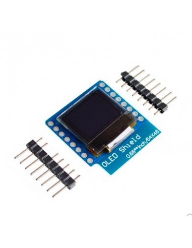 0.66 WeMos D1 mini OLED Shield with I2C 64x48 3.3V | LCD Grafico