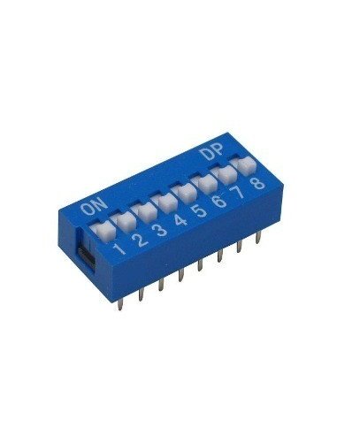 DIP Switch 8 way ON-OFF 0.05A 12V