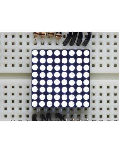Miniature Ultra-Bright 8x8 Branco LED Matrix