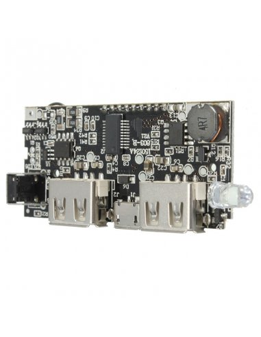 Dual USB 5V 1A 2.1A Mobile Power Bank 18650 Battery Charger Module w/ LCD display | Carregador de Baterias