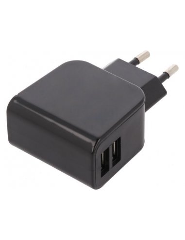 Switching Power Supply 2 USB 5V 3.1A Black | Fonte de Alimentação