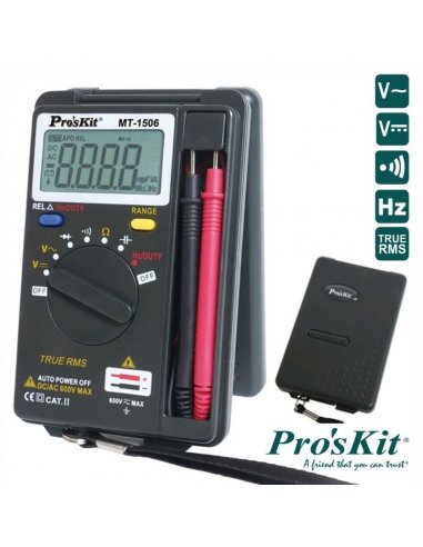 Proskit MT-1506 Pocket True RMS Auto Range Multimeter
