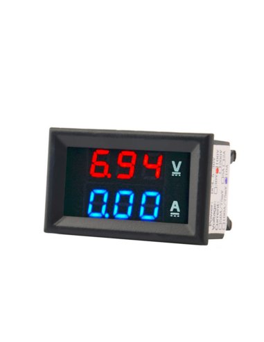 Modulo voltimetro e amperimetro digital 100V 10A Led Azul e Vermelho