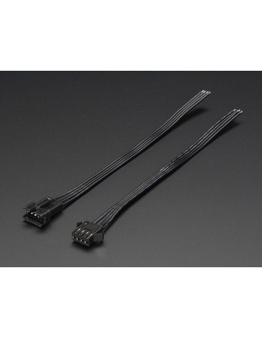 4-pin JST SM Plug + Receptacle Cable Set | Assemblados