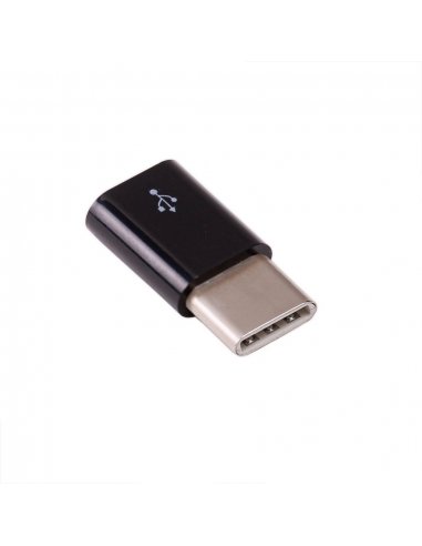 Raspberry Pi Micro USB to USB C Adapter - Black | Cabos e adaptadores