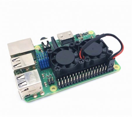 Dual Cooling Fan w/ Adhesive for Raspberry Pi