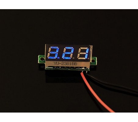 0.28 Inch LED digital DC voltmeter - Blue