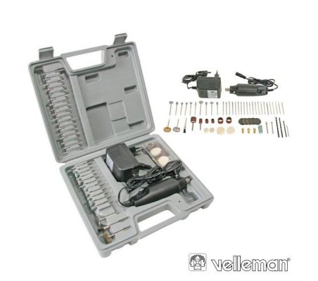 Velleman VTHD02 Electric Precision Drill & Engraving Set - 62pcs