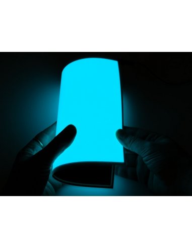 Electroluminescent (EL) Panel - 20cm x 15cm Aqua | El-Wire - Fio Electroiluminescente