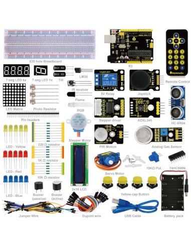 Kit de Iniciação Avançado com Arduino Uno Keyestudio | Kit Arduino
