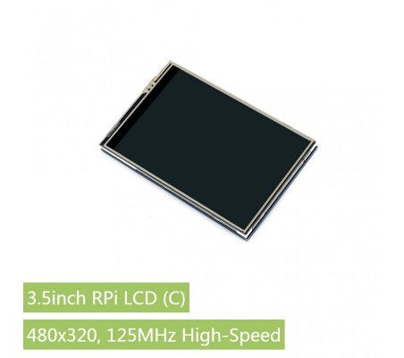 3.5 inch 480x320 Touch Screen TFT LCD for Raspberry Pi - 125MHz High-Speed SPI