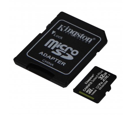 Cartão Kingston Canvas 32GB Select Plus MicroSDHC UHS-I A1 (Class 10) Kingston