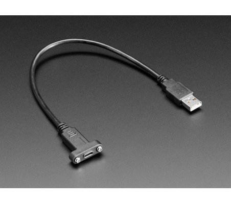 Cabo USB C Painel para USB A - 30cm