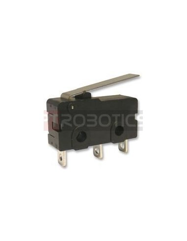 MicroSwitch 5A Normal Lever Preto | MicroSwitch